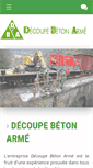 Mobile Screenshot of decoupe-beton-arme.fr