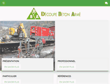 Tablet Screenshot of decoupe-beton-arme.fr